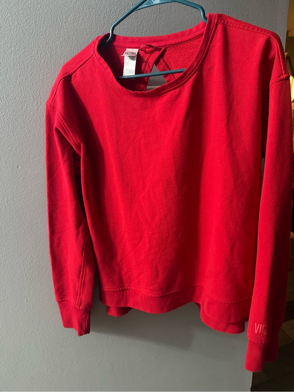 Victoria's Secret Bright Red Crewneck Sweatshirt